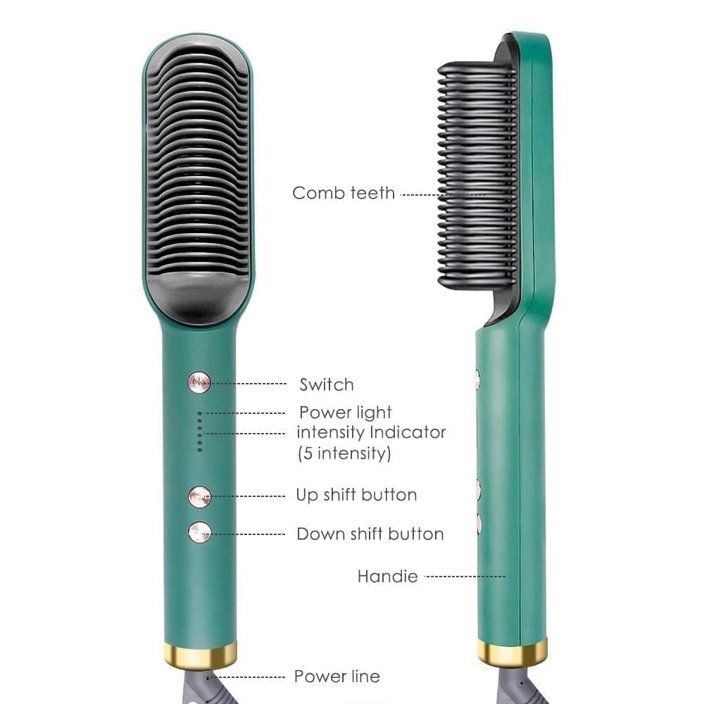 Hair straightener comb