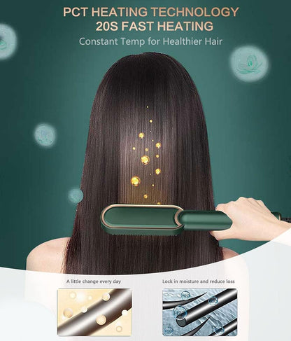 Hair straightener comb