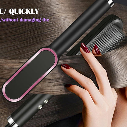 Hair straightener comb