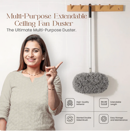 Fan Cleaner Brush with Long Rod